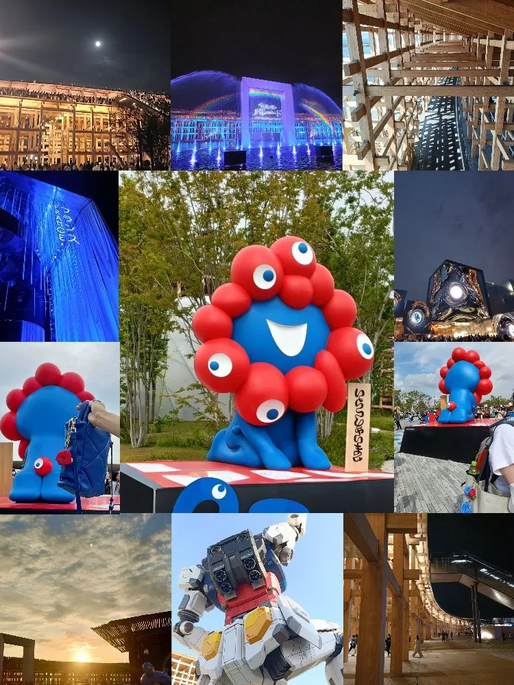 ミャクミャクカラーのバッグチャームとイベントワークショップでの素敵な作品たち♪